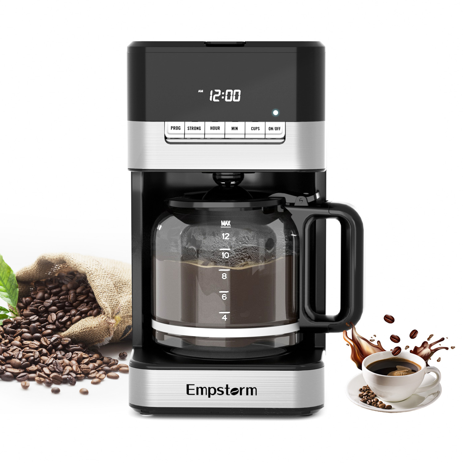 Elite Cuisine EHC5055 5Cup Coffeemaker with Pause & Serve