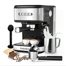 Empstorm Espresso Machine 20 Bar, Espresso Coffee Maker with Milk Frother Steam Wand, Semi-Automatic Dual-nozzle Espresso Machine,Automatic power-off Function (Espresso Machine)