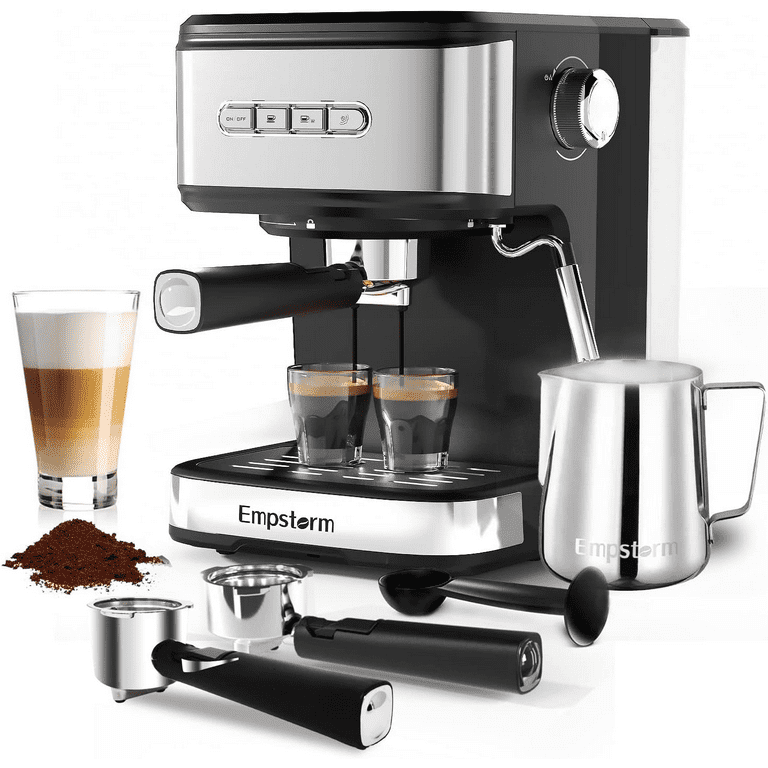  wirsh Espresso Machine, 20 Bar Espresso Maker with Plastic Free  Portafitler and Steamer for Latte and Cappuccino,Expresso Coffee Machine  with Pressure Gauge,Touch Screen (Home Barista Plus): Home & Kitchen
