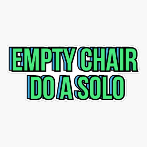 Empty Chair Solo Dance Sticker