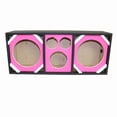 thumbnail image 1 of Empty Chuchera Speaker Enclosure with Dual Port for Two 10 in. Woofers Plus Two Tweeters & One Horn, Pink, 1 of 1