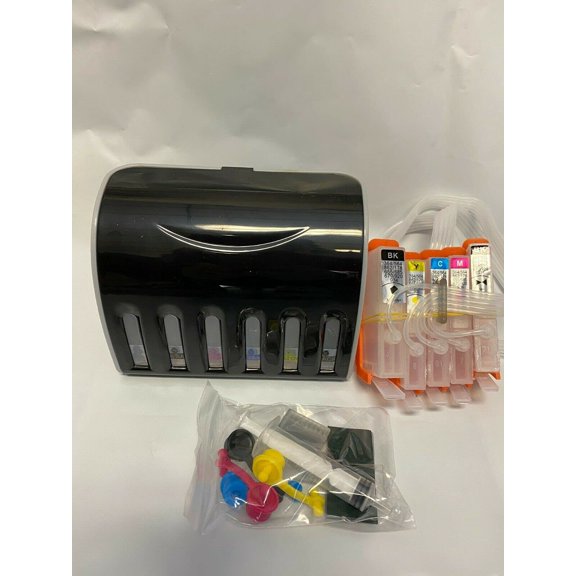 Empty Continuous Ink Supply System for 564 564XL 5 Colors compatible for PhotoSmart C6350 C6380 6525 7520 7525 D7560 printers