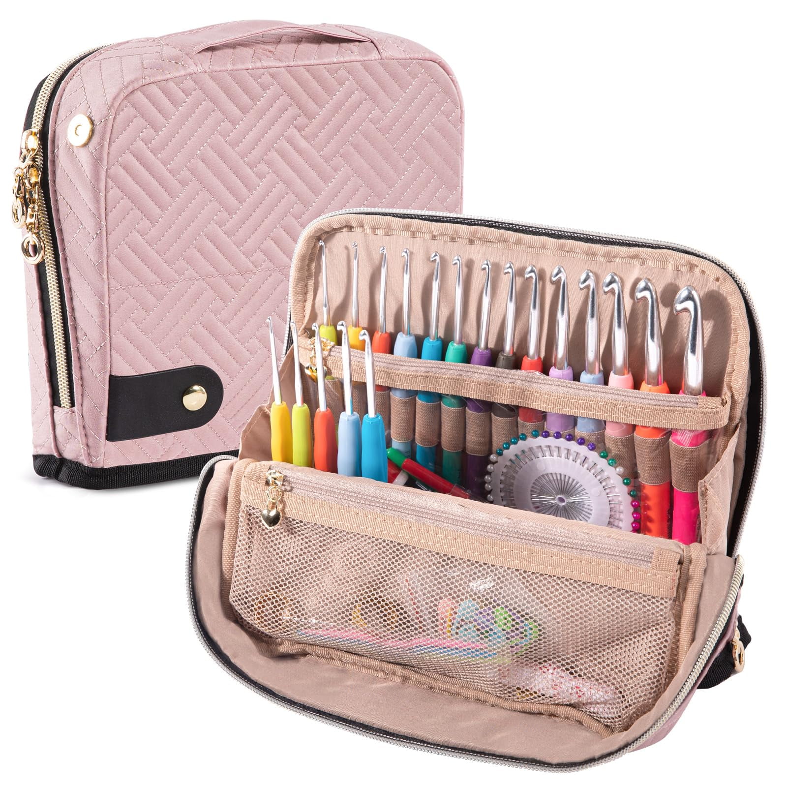 Empty Crochet Hook Case - Crochet Hook Organizer Case Stand Up -Corchet Organizer - Crochet Hook Holder