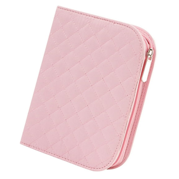 Empty Crochet Hook Case with Multiple Elastic Slot Knitting Needle Storage Bag Portable Sewing Supplies Organiser