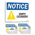 thumbnail image 1 of Empty Cylinders OSHA Notice Aluminum Sign 24 Inch x 18 Inch - 10 Pack, 1 of 8