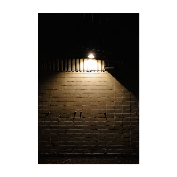 Empty Exposure - Photography Industrial Nightlife Minimalist Moody Street Photography Architecture Unframed Wall Art Print 4 x 6 inches