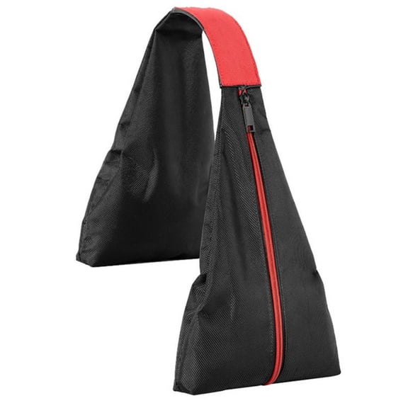 Empty Fillable Counterweight Bag Sandbag for Photography Equipment Tripod Stabilization and Support Black/Red