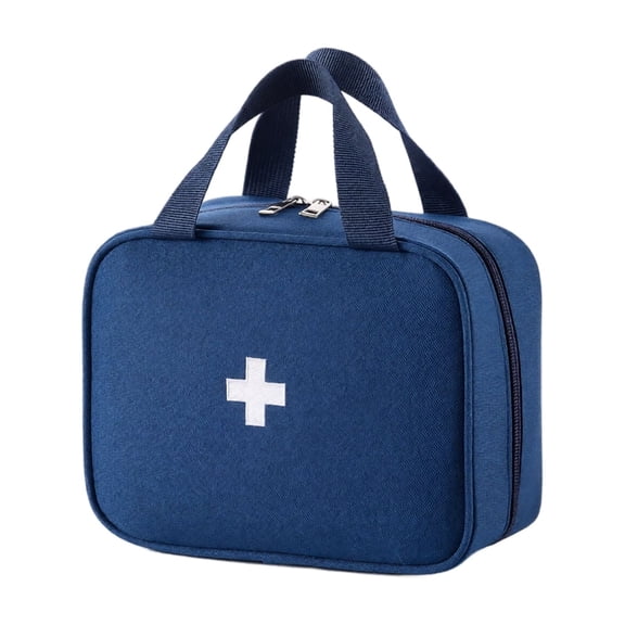 Empty First Aid Bag – EMT Style Zippered Pouch with MOLLE Strap & Handle, Durable Oxford Empty Medical Kit Case for Travel Car Home Hiking(Bag Only)