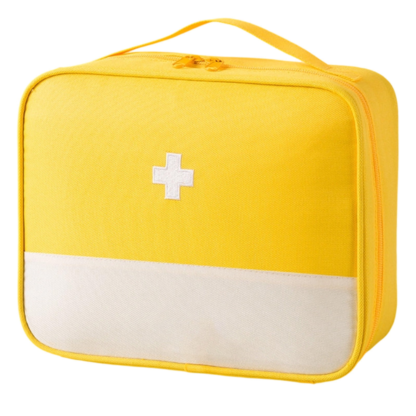 Empty First Aid Bag - Red Medical Trauma Emergency Storage Organizer for First Responder Kits, Car, Travel, Home, Office & Outdoor Use, Compact Medicine Pouch