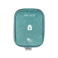 thumbnail image 1 of Empty First Aid Bags, Travel Medicine Bag, Medical Supplies Organizer Bag, Portable Kit for Traveling, Car, Home, Camping, Office, Hiking, Outdoor (Oxford Green), 1 of 3