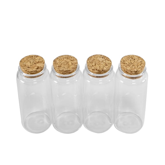Empty Glass Bottle with Cork 150ml Storage bottle Decorative bottle Pendant bottle 6pcs