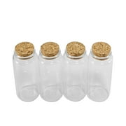 Empty Glass Bottle with Cork 150ml Storage bottle Decorative bottle Pendant bottle 6pcs