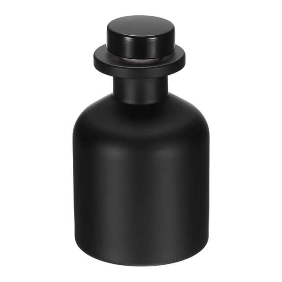 Empty Glass Diffuser Bottle Set 150ml/5oz Shiny Black Empty Perfume Container Aromatherapy Storage Container for Diffuser DIY Replacement Sets for Home Bar