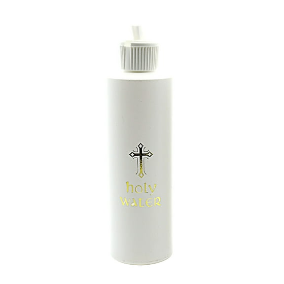 250Ml Refillable Holy Water Bottle Gold for Holy Water Container with Screw Lid Christian Easter Party Church Supp