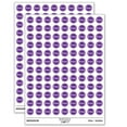 thumbnail image 1 of Empty Indicator Status Circle 200+ Round Stickers - Matte Finish - 0.50" Size - Purple, 1 of 7