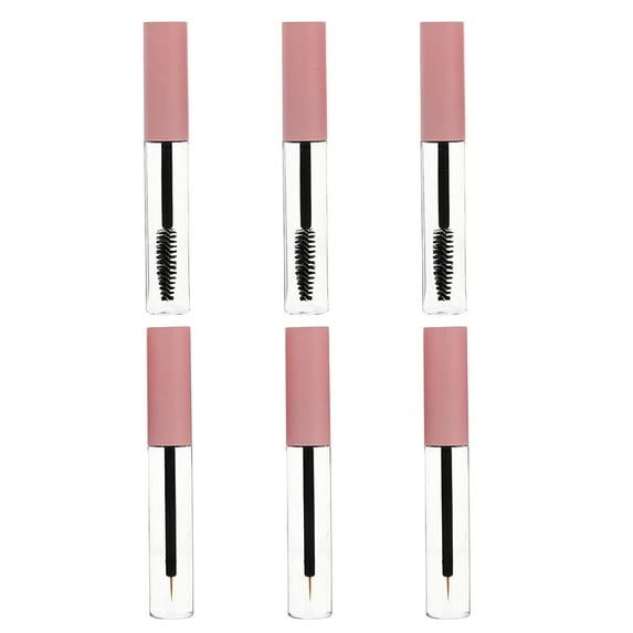 Empty Lip Gloss Tubes 6pcs lip balm containers empty mascara tube with eyelash wand small shadow tip liner city lips container castor oil for eyelashes and eyebrows Purple Mascara