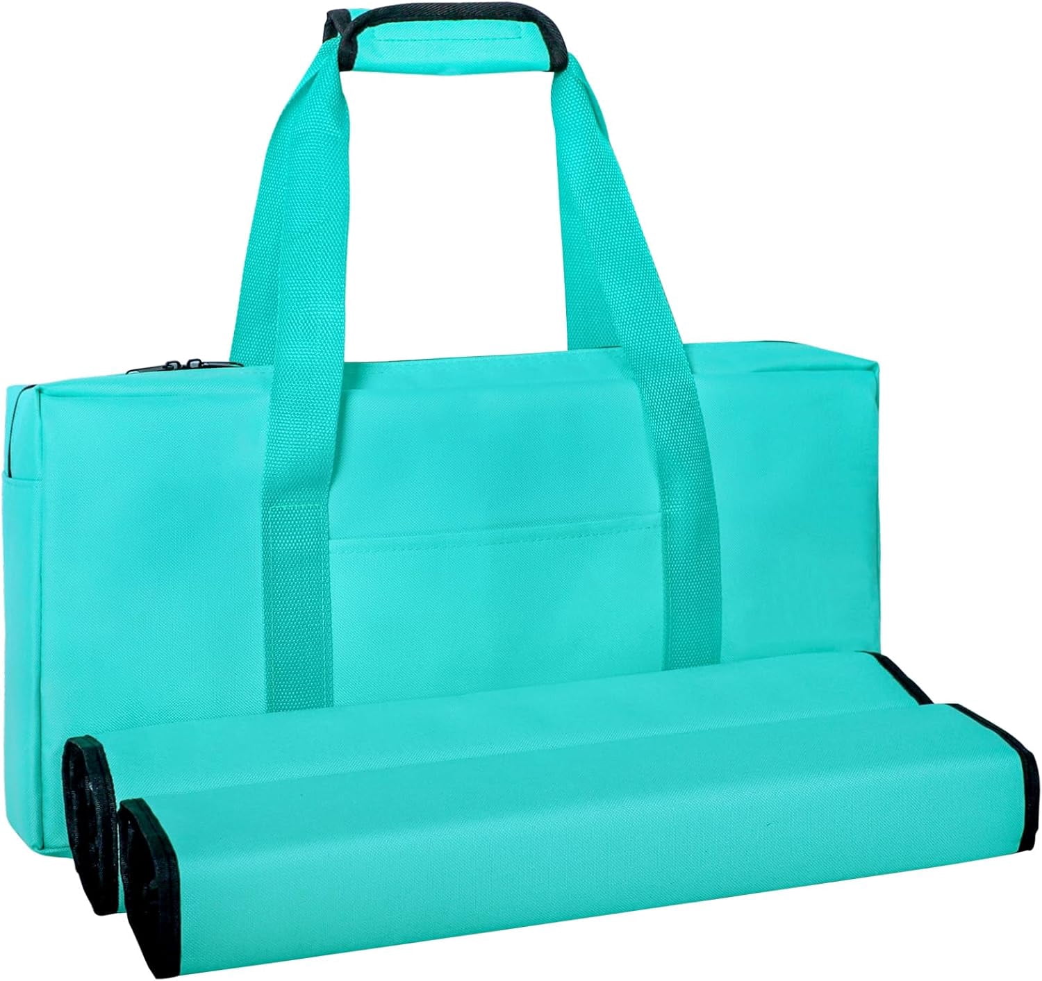 Empty Mahjong Bag, Light Green American Mahjong Bag with Two Wrappers (Case Only)