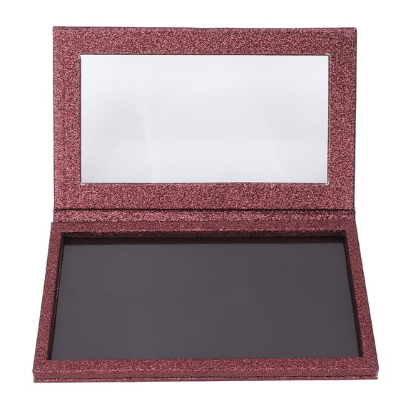 Empty Makeup Display Pans Eyeshadow Lipstick Blush Storage DIY Professional Magnetic Palette Burgundy