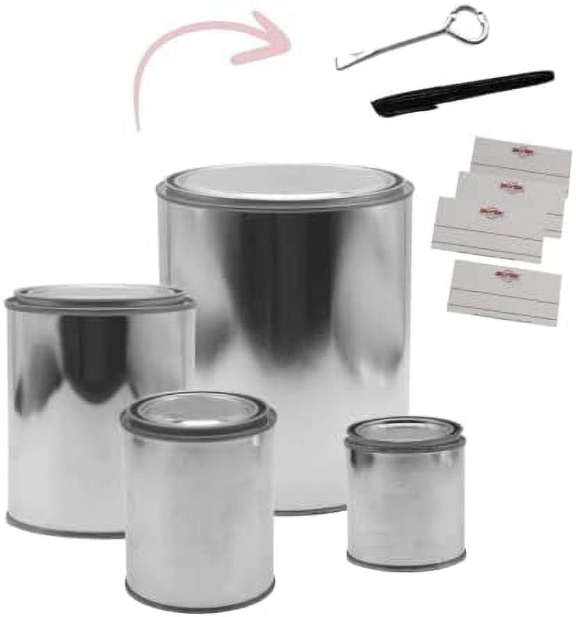 Empty Metal Paint Cans with Lids - Paint Storage Container for Solvents,  Paints, or Craft Projects- ( Gallon, Quart, Pint, ½ Pint) - Multipurpose