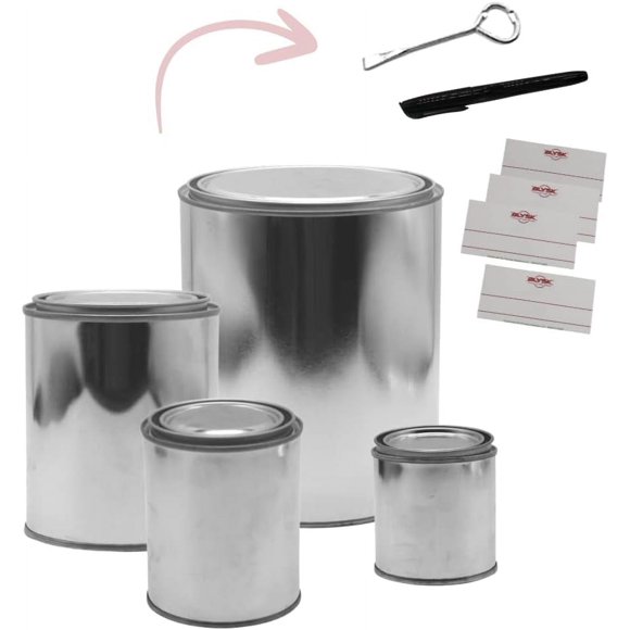 Empty Quart Paint Cans