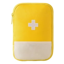 Empty Mini First Aid Bag - Small Medical Case with Dividers for First Responder Storage, Portable Medicine Organizer for Travel, Car, Kitchen, Sports & Emergencies