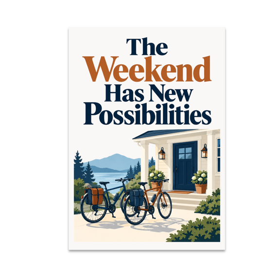 Empty Nest Explorers - Weekend Has New Possibilities - 13x19 Poster Print