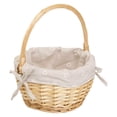thumbnail image 1 of Empty Picnic Basket Wicker Picnic Hamper with Removable Liner for Outdoor Camping Park Family Picnic, A Storage Basket, 1 of 8