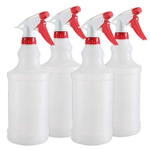 4 ZEP Spray Bottle Plastic Nozzle Head 32 oz Mist Heavy Duty, Chemical  Resistant