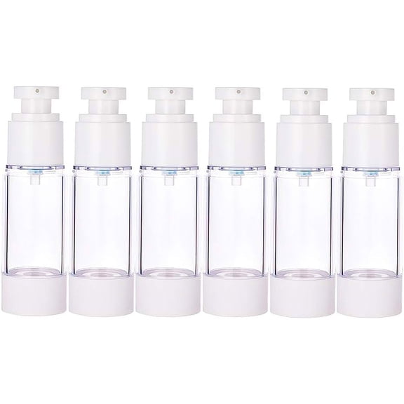 Empty Plastic Press Pump Nail Polish Remover Clean Liquid Water Storage Bottle Clear 11.8cm capacity: 30ml for DIY