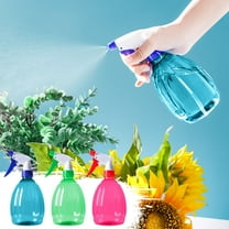 Empty Plastic Spray Bottles 500ML Multi-uses Spray Bottles Hand Pressure Adjustable Sprinkler for Hair, Gardening, Flower, Cleaning Solutions, 3 Assorted Colors, 500ML
