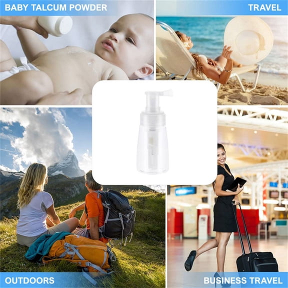 Empty Powder Spray Bottle Cosmetic Travel Container for Hair Baby Powder Blowing Barber Shop Salon Styling Tools