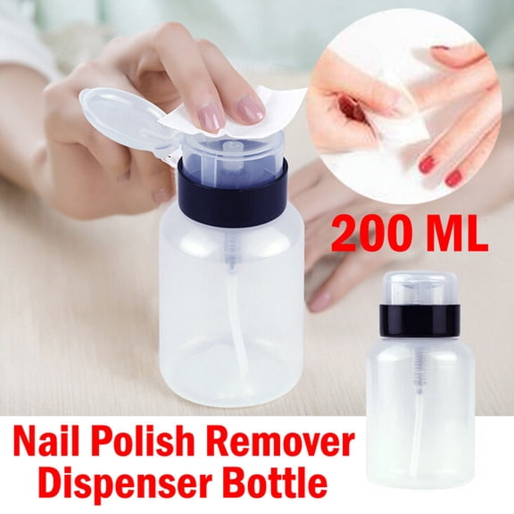 Empty Pump Bottle 200Ml - Beauty Liquid Press Nail Polish Remover Dispenser Pumping Empty Bottle, Nail Art, Nail Patch, Easter, St. Patrick'S Day, Valentine'S Day, Wedding, Season, Makeup Organizers