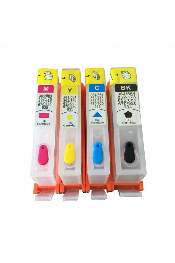 Empty Refillable Refillable 902 Ink Cartridge compatible for OfficeJet 6962 6966 6968 6978 6979