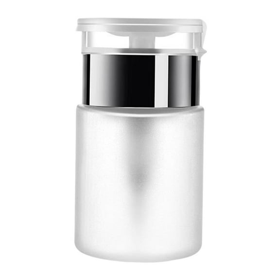 Empty Remover Pump Dispensers, Push Down Pump Dispenser, Lockable Empty Bottle Dispensers for Nail Makeup Remover 50ml