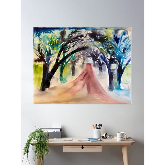 Empty Road Poster Wall Art, Modern Wall Decor For Living Room Bedroom, 24x36 UNFRAMED