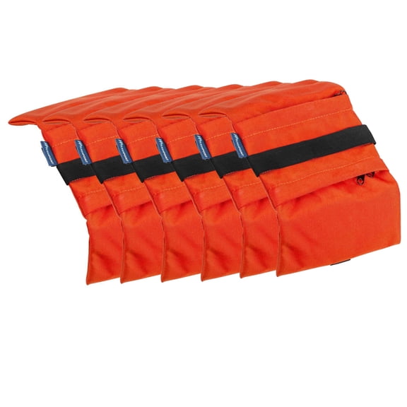Flashpoint Empty Saddle Sandbag, 5 lbs Capacity, Orange, 6-Pack
