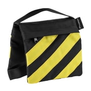 Flashpoint Empty Saddle Sandbag, Water-Resistant Cordura Nylon - 5 lb Capacity, Yellow & Black Stripes