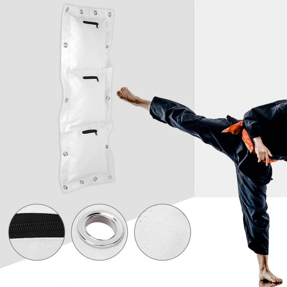 Empty Sand Bag Sanda Sand Bag Wing Chun Wall Target, Muay Thai Sand Bag, For Sanda Training Kung Fu Students Triple Bag