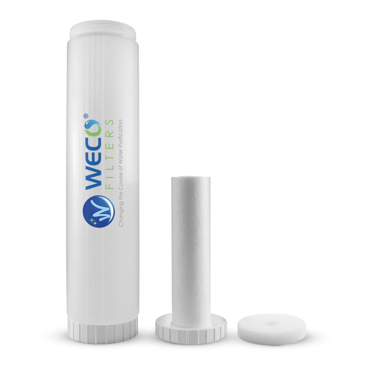 Empty Semi-Clear Refillable Cartridge 4.5" x 20" for Big Blue 20" Housings with Sediment Filter
