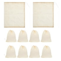 Empty Spice Bags for Cooking Soup Natural Muslin Drawstring Bag, Reusable Tea Bags for Loose Tea, Small Cheese Cloth Cotton Bag for Straining, Unbleached Cheesecloth Herb Sachet Bag