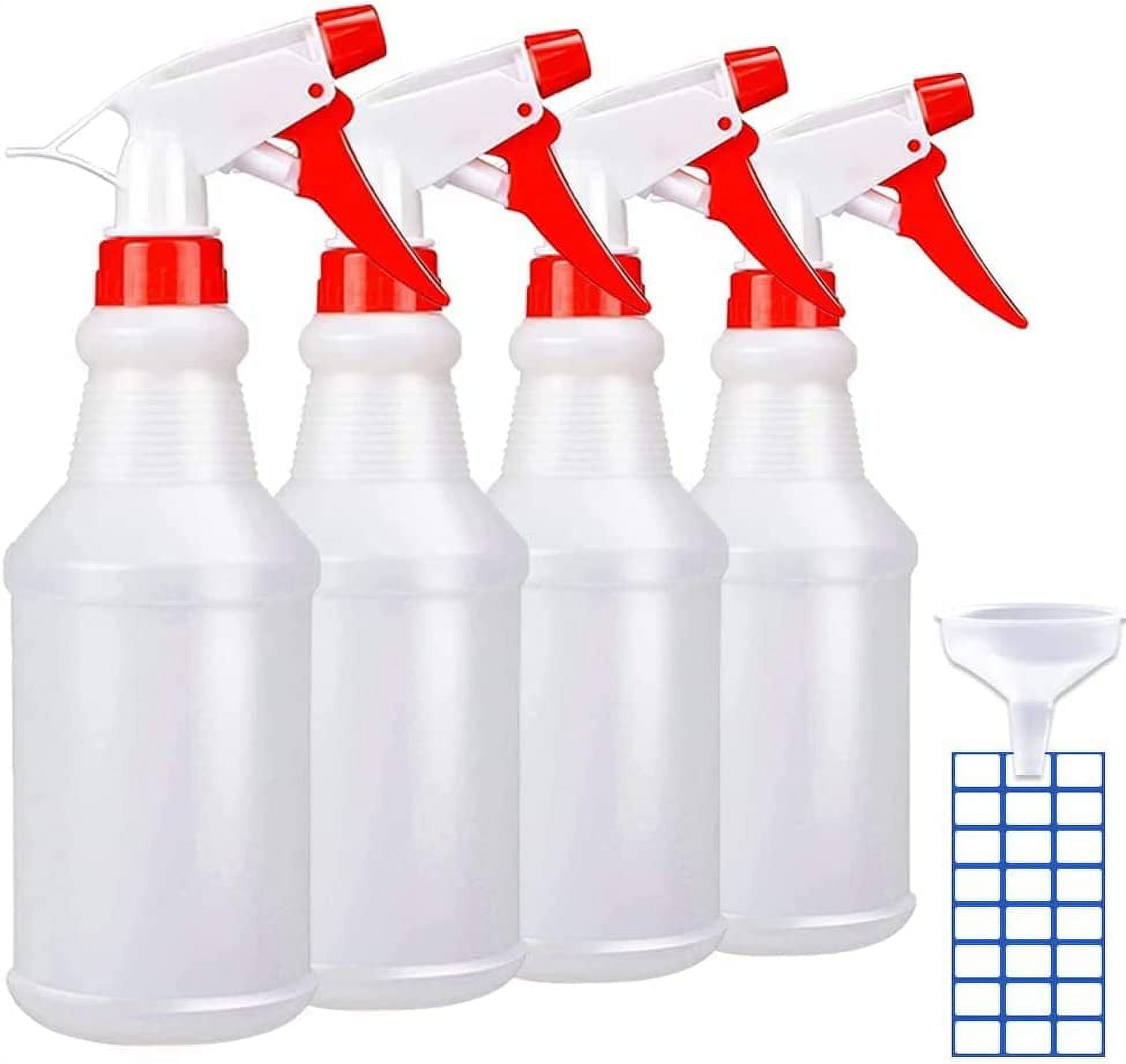 Empty Spray Bottles (16oz/4Pack) Adjustable Spray Bottles for