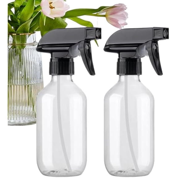 Empty Spray Bottles, 300ml Fine Mist Sprayer with Adjustable Nozzle for Multipurpose Use Including Hair Care Gardening Cleaning Perfume and Home Kitchen Daily Tasks, for Studio Bathroom Salon Home