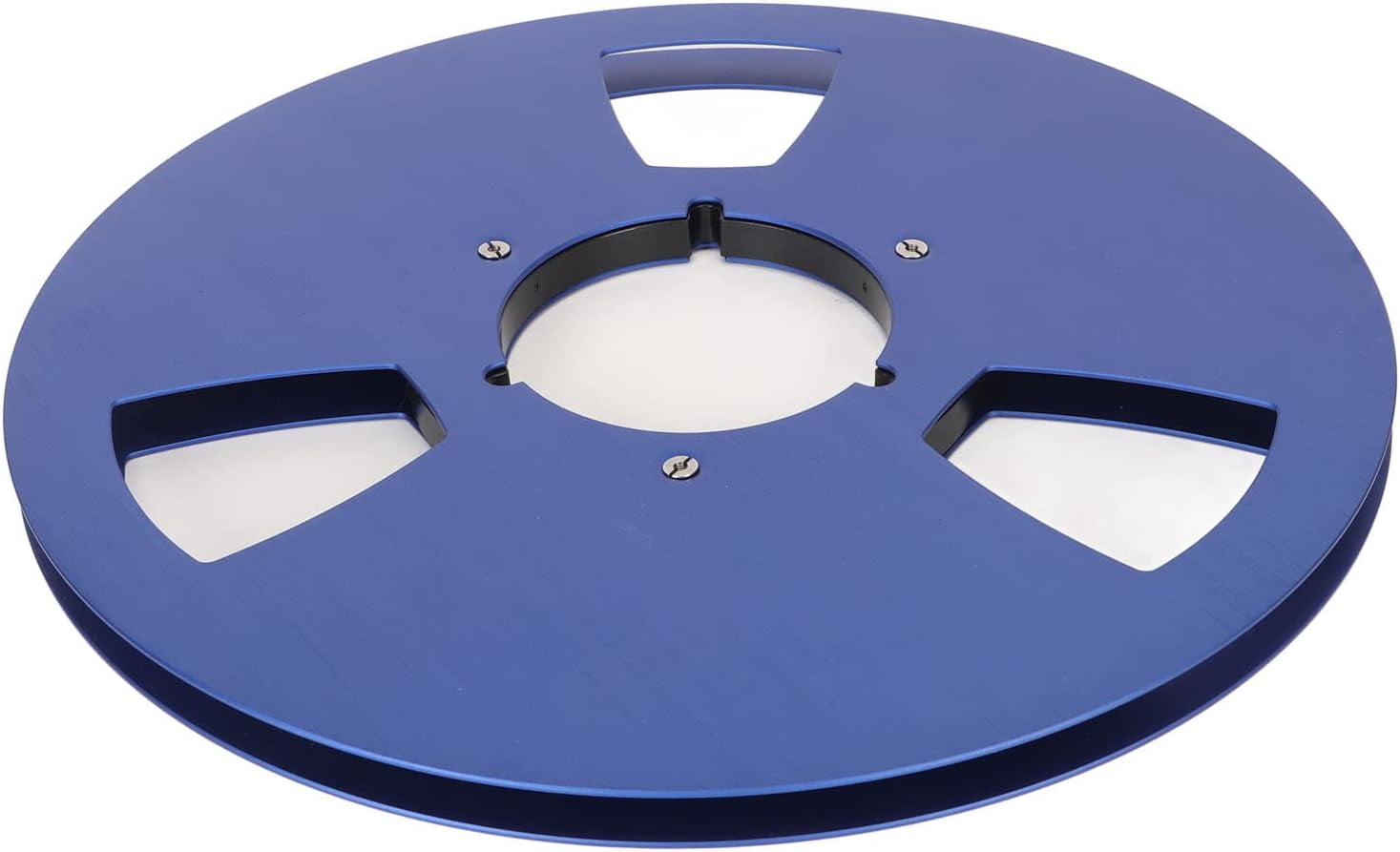 Empty Tape Reel, 10 Inch 1/4 3 Holes Empty Aluminum Alloy Takeup Reel