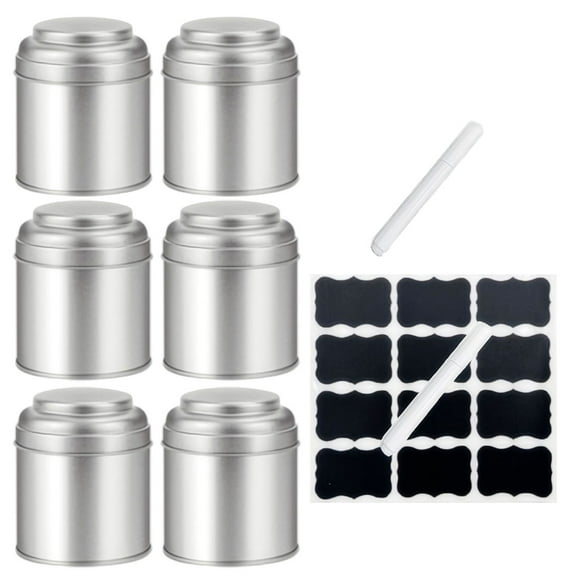 Empty Teas Stashes Jar Metal Container for Herbs Storage Loose Teas Coffee Storage Container Metal Teas Box Can Enduring