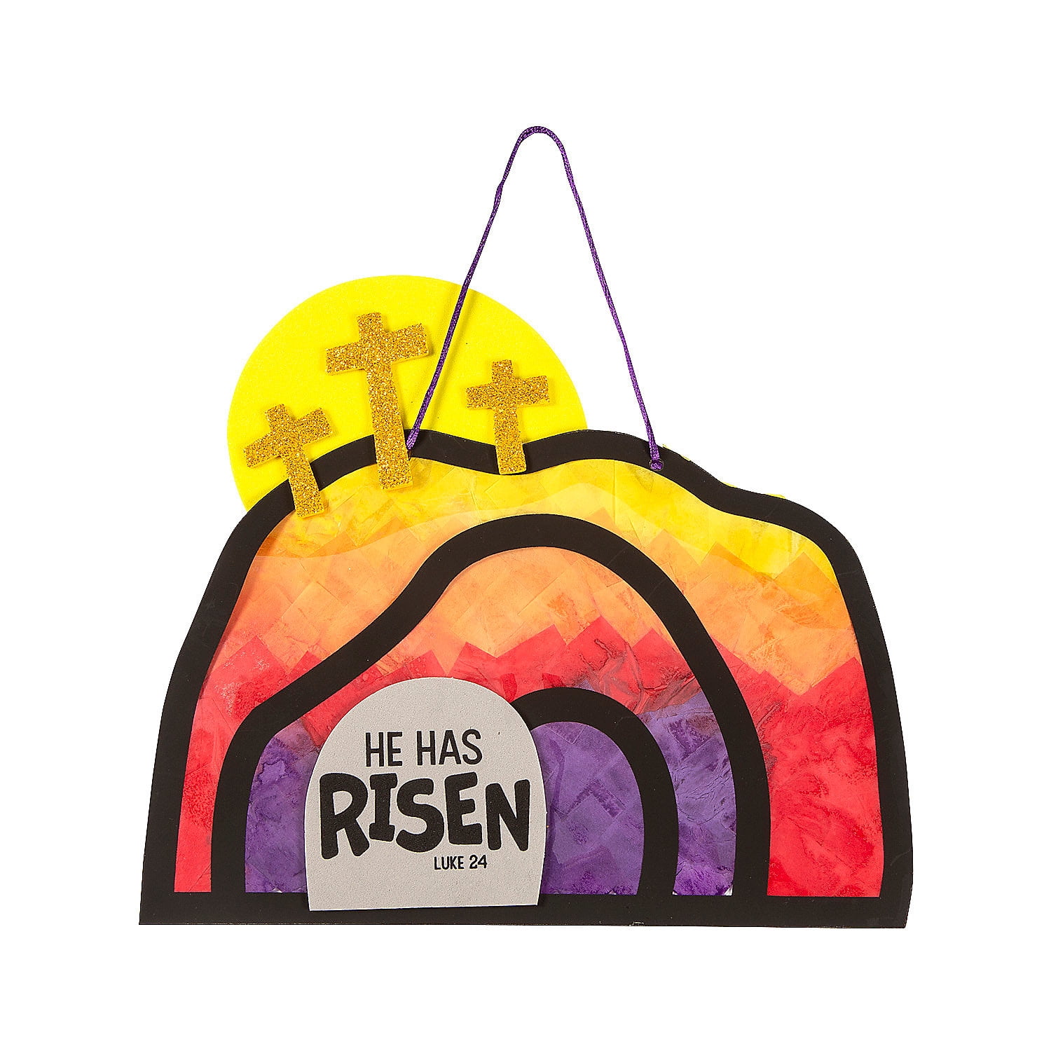 Empty Tomb Tissue Acetate Sign Craft Kit - Makes 12 - Walmart.com