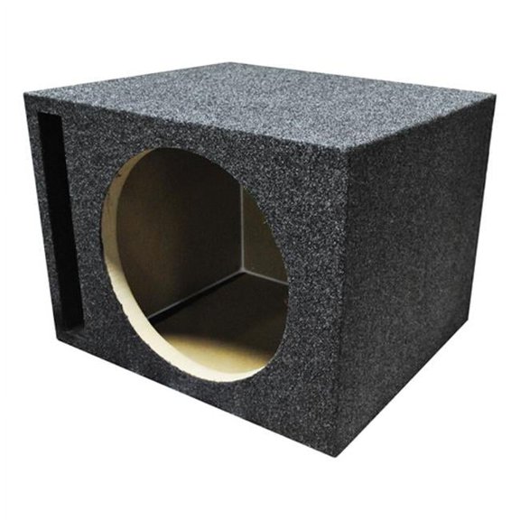 Empty Woofer Box Single 10 in. MDF Vented Bass Box