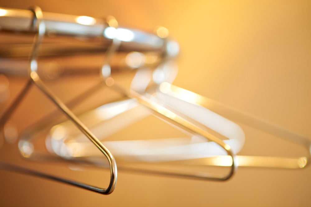 Empty hangers Canvas Art - Panoramic Images (27 x 9)