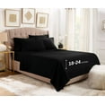 thumbnail image 1 of Empyrean Bedding  18"-24" Extra Deep Pocket Sheets Set - Ultra Soft Luxury Bed Sheet Set King - Black, 1 of 9