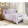thumbnail image 1 of Empyrean Bedding  18"-24" Extra Deep Pocket Sheets Set - Ultra Soft Luxury Bed Sheet Set Queen - Light Gray Lavender, 1 of 9