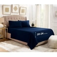 thumbnail image 1 of Empyrean Bedding  18"-24" Extra Deep Pocket Sheets Set - Ultra Soft Luxury Bed Sheet Set Twin XL - Navy Blue, 1 of 9
